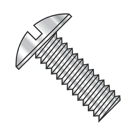 Usa Industrials 1/4"-20 x 1 1/2 in Slotted Truss Machine Screw, Plain 18-8 Stainless Steel BULK-SCRW-8113
